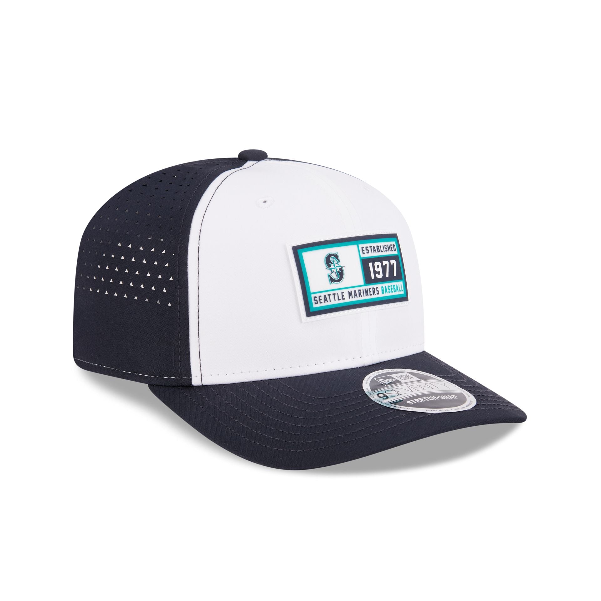 Seattle Mariners Est. Patch 9SEVENTY Stretch-Snap Hat