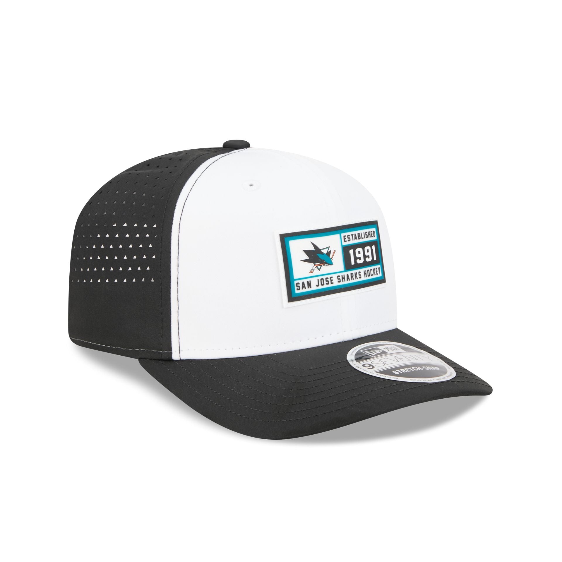 San Jose Sharks Est. Patch 9SEVENTY Stretch-Snap Hat