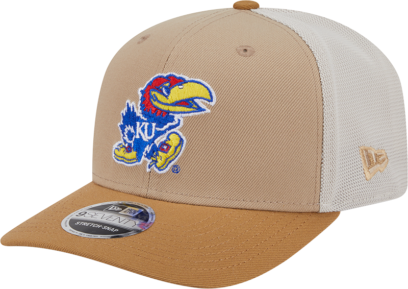 Kansas Jayhawks College Vault Stone 9SEVENTY Trucker Hat