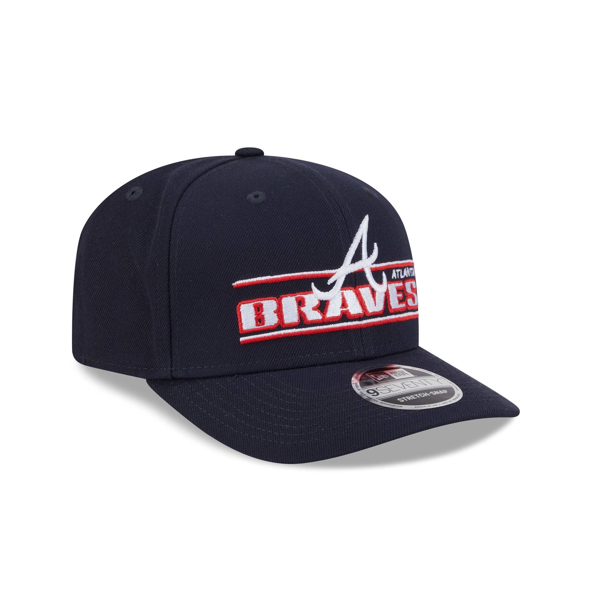 Atlanta Braves Stated 9SEVENTY Stretch-Snap Hat