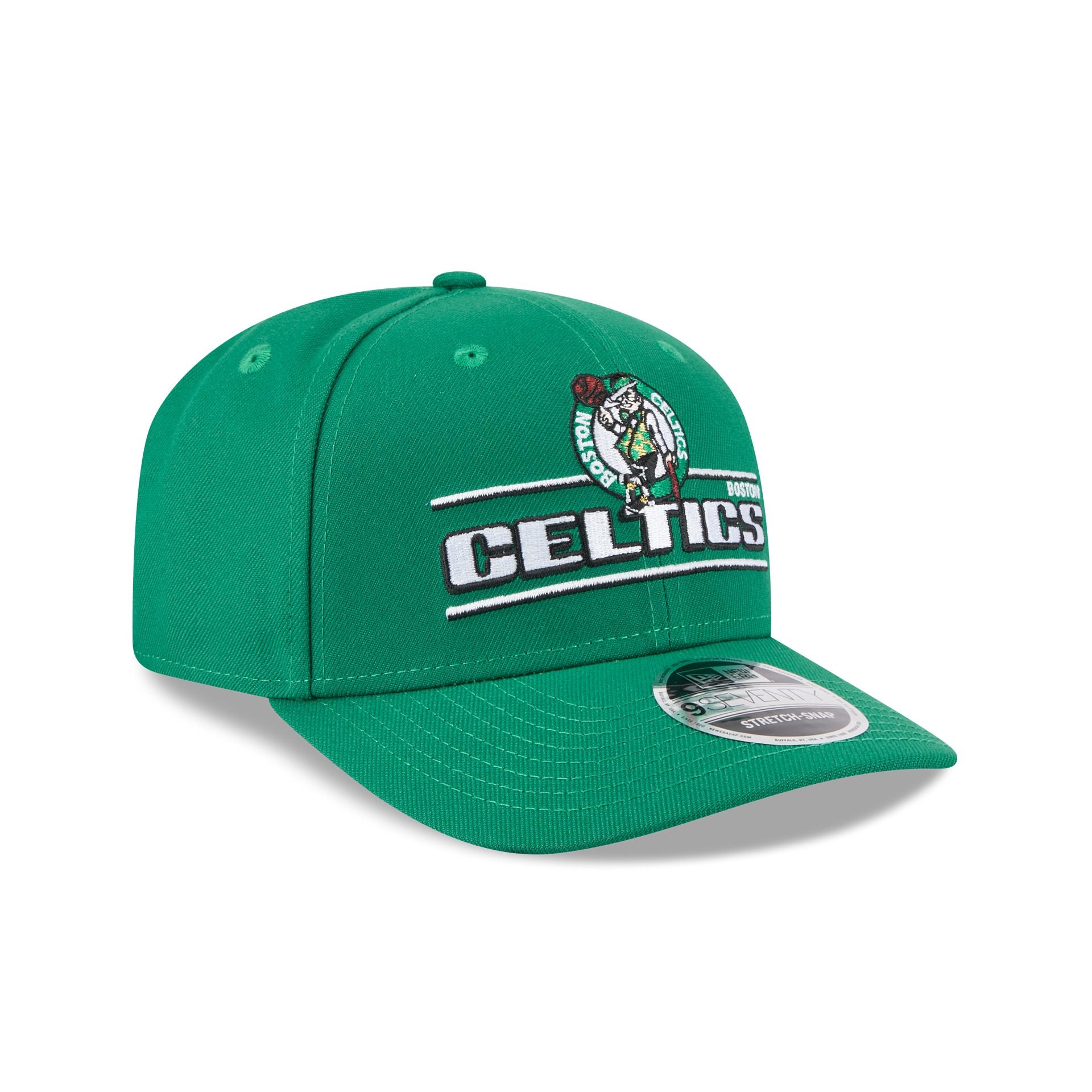 Boston Celtics Stated 9SEVENTY Stretch-Snap Hat