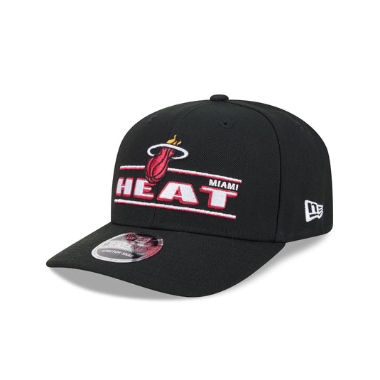 Miami Heat Stated 9SEVENTY Stretch-Snap Hat - New Era Cap