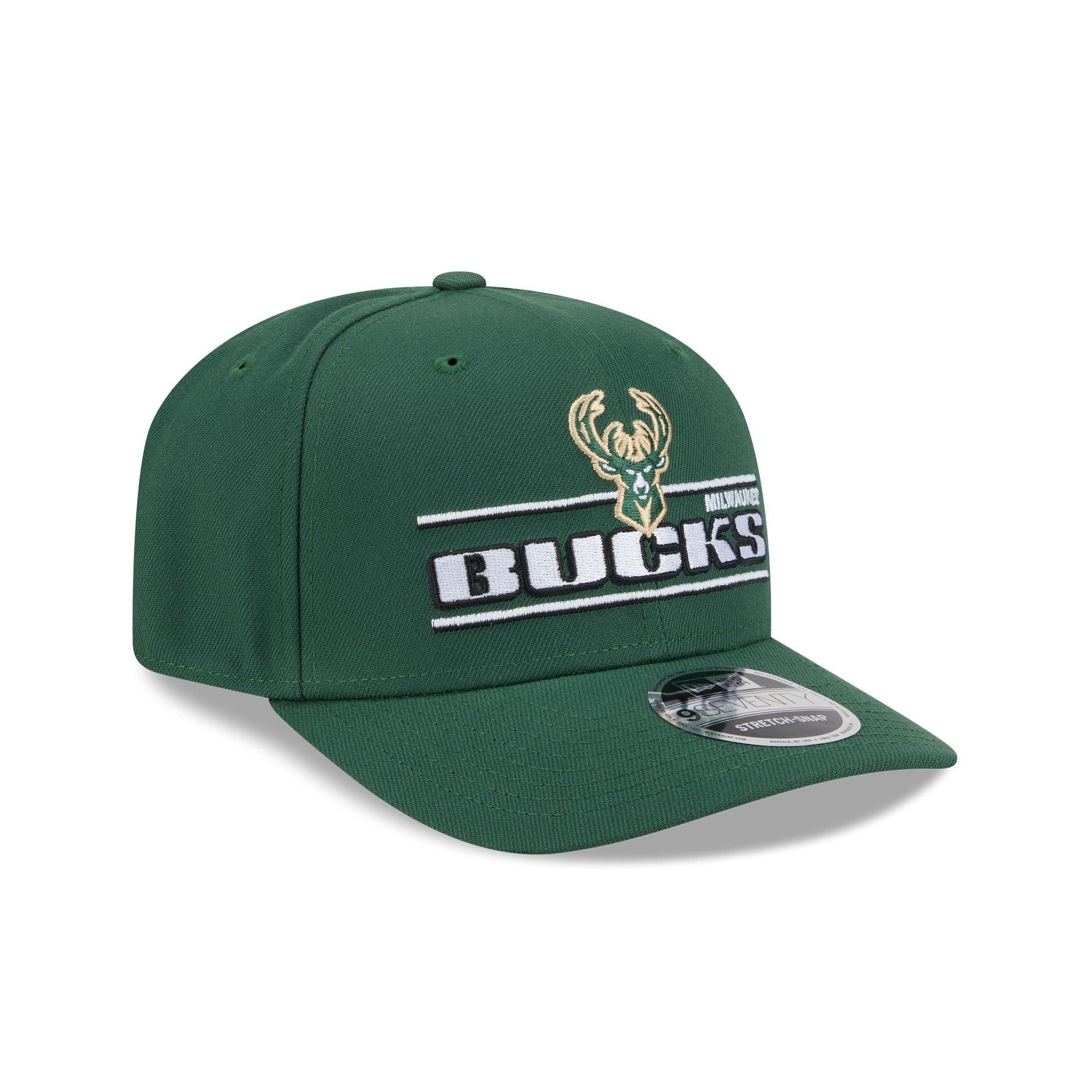 Milwaukee Bucks Stated 9SEVENTY Stretch-Snap Hat