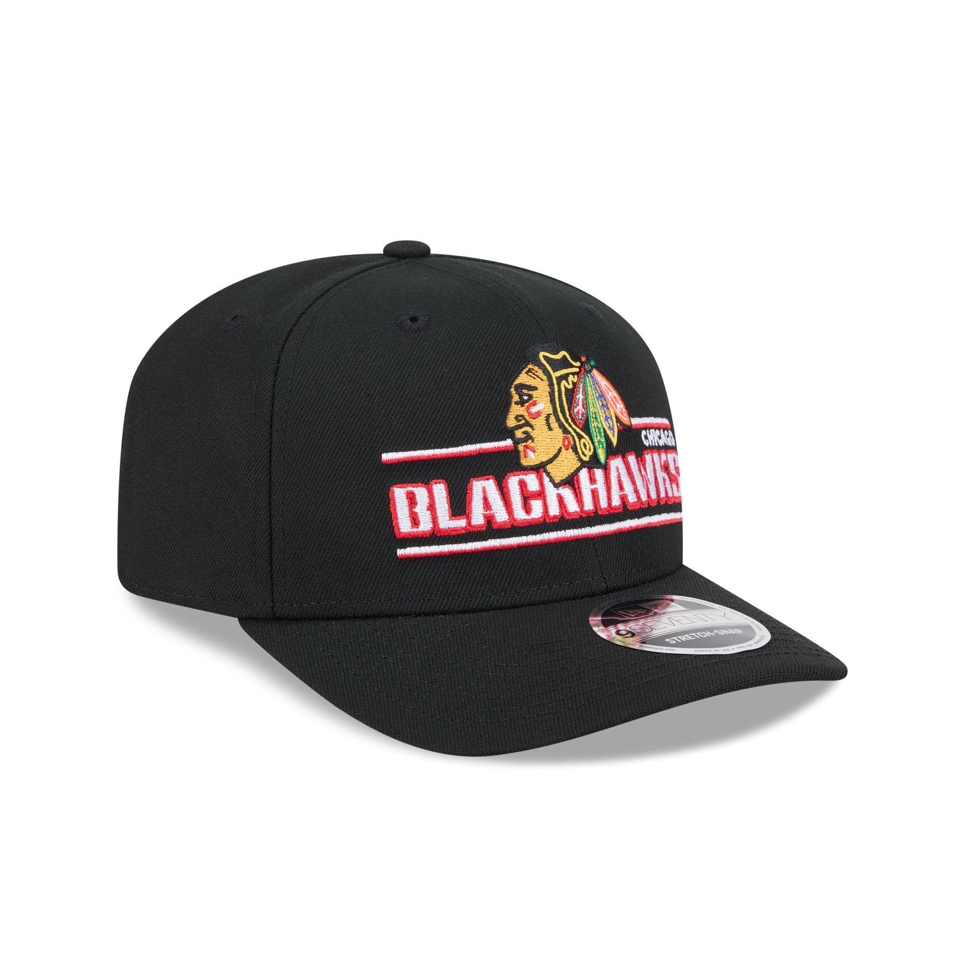 Chicago Blackhawks Stated 9SEVENTY Stretch-Snap Hat