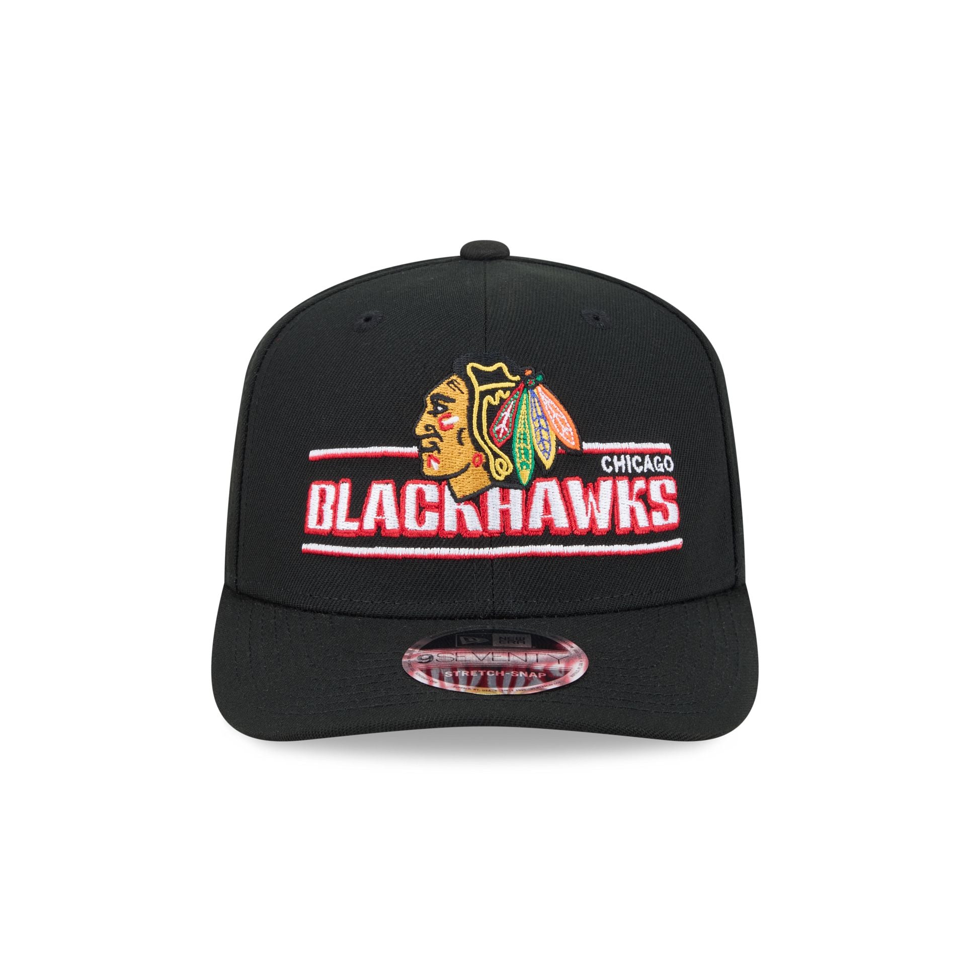 Chicago Blackhawks Stated 9SEVENTY Stretch-Snap Hat