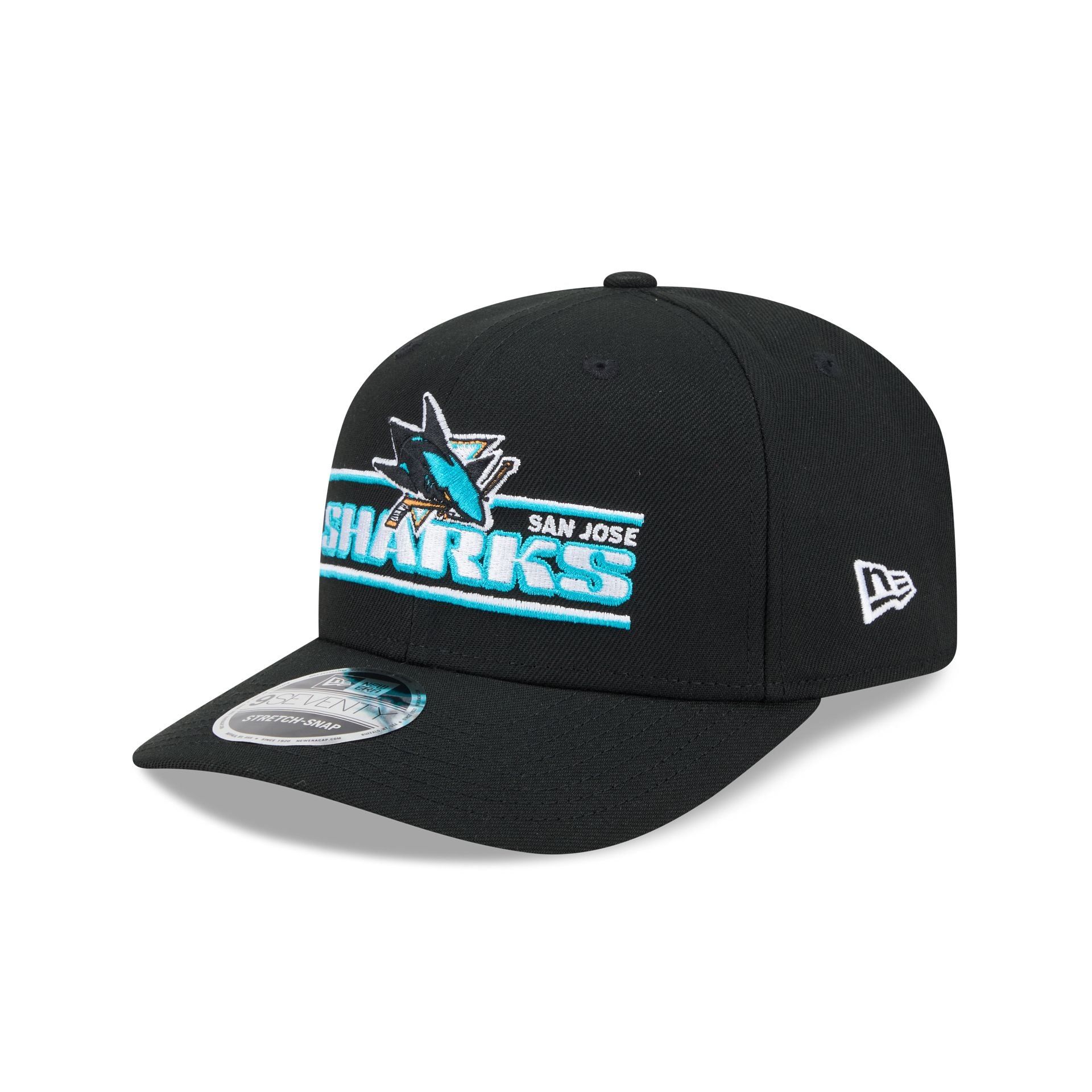 San Jose Sharks Stated 9SEVENTY Stretch-Snap Hat