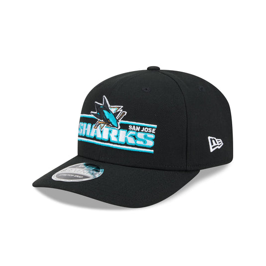 San Jose Sharks Stated 9SEVENTY Stretch-Snap Hat - New Era Cap