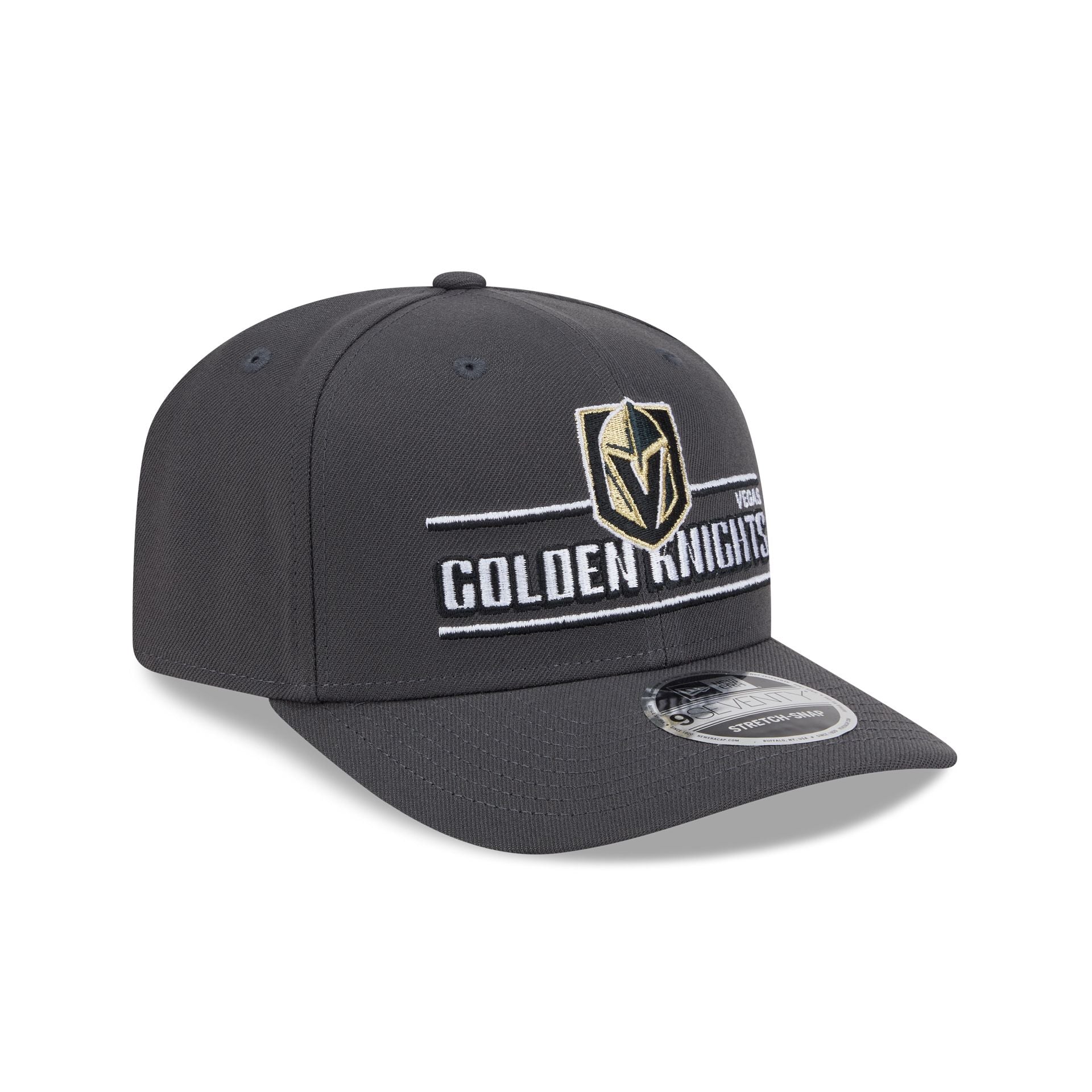 Vegas Golden Knights Stated 9SEVENTY Stretch-Snap Hat