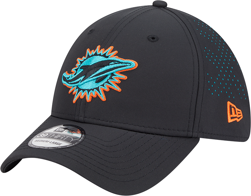 Miami Dolphins Night 39THIRTY Stretch Fit Hat