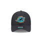 Miami Dolphins Night 39THIRTY Stretch Fit Hat