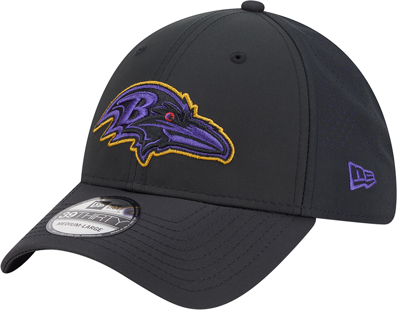 Baltimore Ravens Night 39THIRTY Stretch Fit Hat