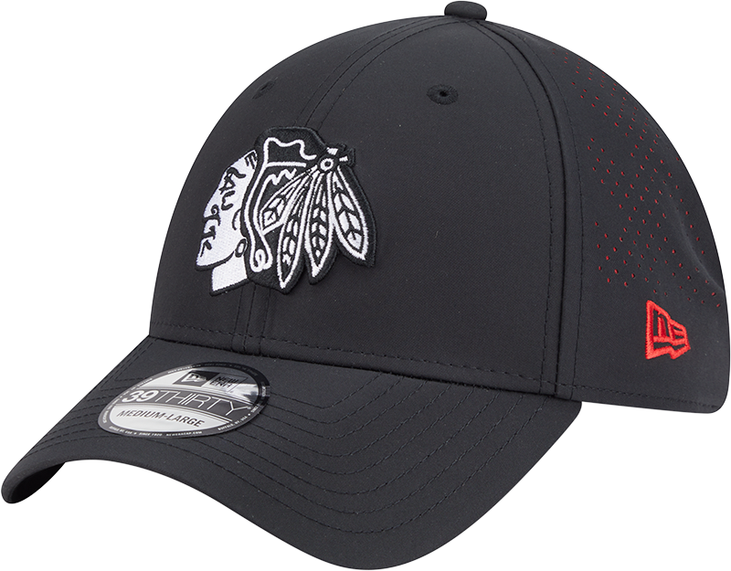 Chicago Blackhawks Night 39THIRTY Stretch Fit Hat