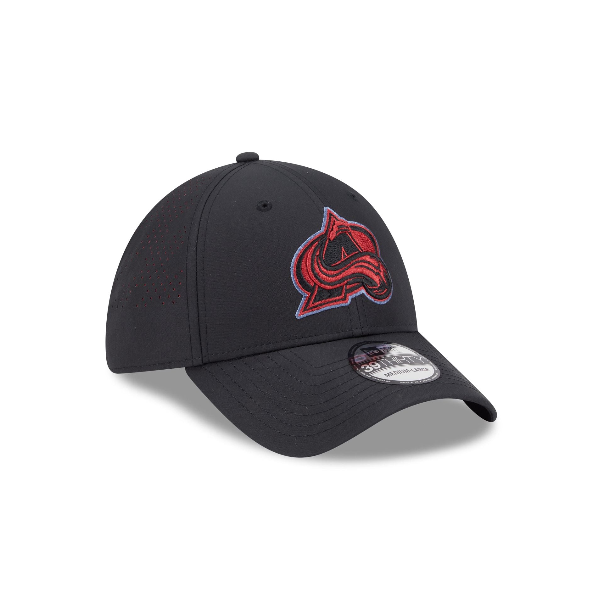 Colorado Avalanche Night 39THIRTY Stretch Fit Hat