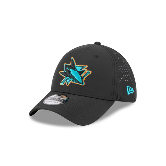 San Jose Sharks Night 39THIRTY Stretch Fit Hat - New Era Cap