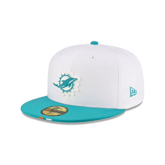 Miami Dolphins 2025 Training 59FIFTY Fitted Hat - New Era Cap