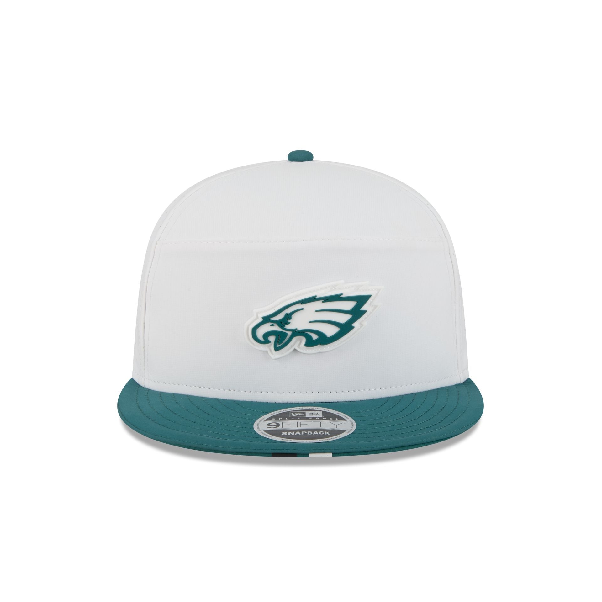 Philadelphia Eagles 2025 Training Split Panel 9FIFTY Snapback Hat