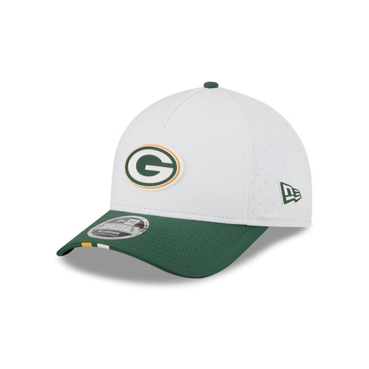 Green Bay Packers 2025 Training 9FORTY M-Crown A-Frame Snapback Hat - New Era Cap