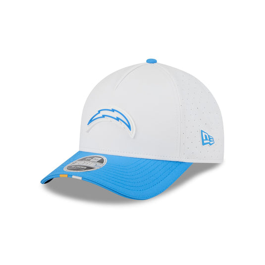 Los Angeles Chargers 2025 Training 9FORTY M-Crown A-Frame Snapback Hat - New Era Cap