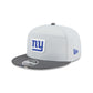 New York Giants 2025 Training Gray Split Panel 9FIFTY Snapback Hat