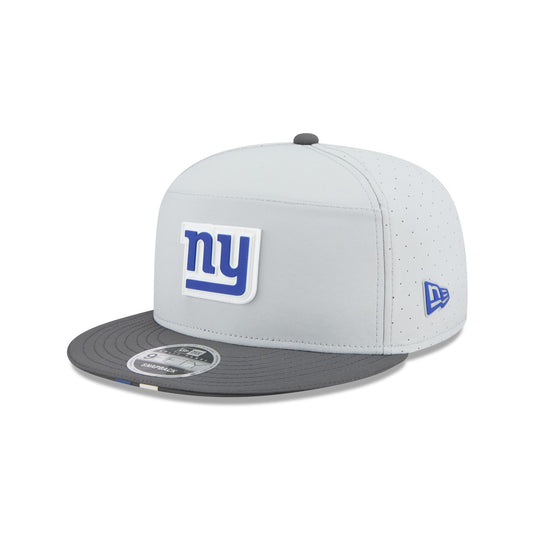 New York Giants 2025 Training Gray Split Panel 9FIFTY Snapback Hat - New Era Cap