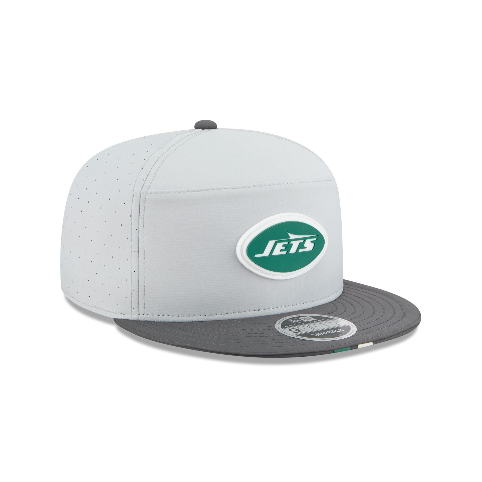 New York Jets 2025 Training Split Panel 9FIFTY Snapback Hat