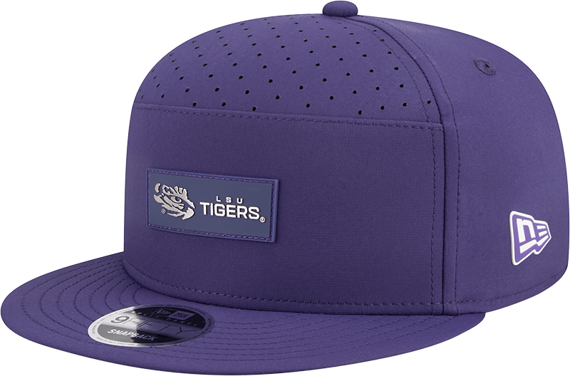 LSU Tigers Hot Weather Split Panel 9FIFTY Snapback Hat