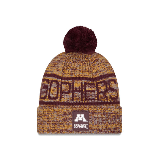 Minnesota Golden Gophers Cold Weather Pom Knit Hat - New Era Cap