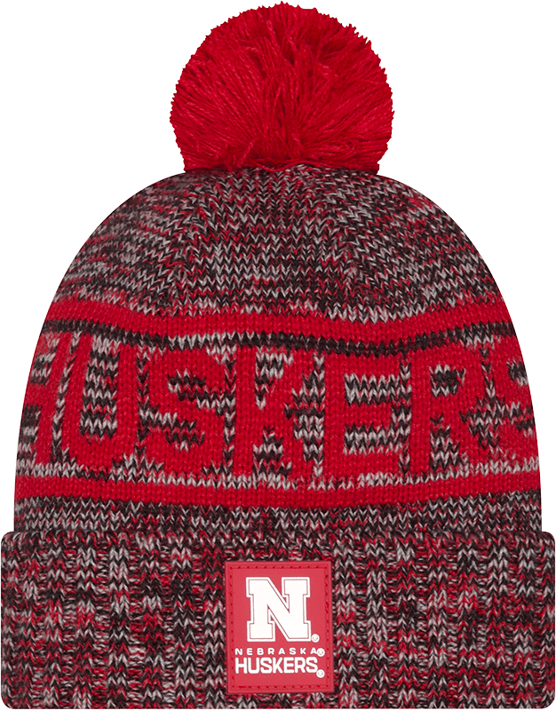 Nebraska Cornhuskers Cold Weather Pom Knit Hat