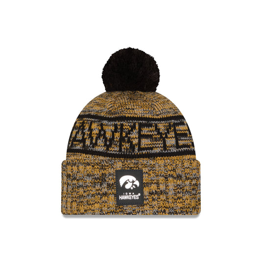 Iowa Hawkeyes Cold Weather Pom Knit Hat - New Era Cap