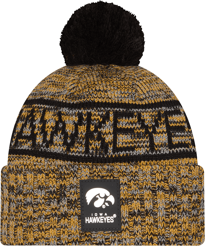 Iowa Hawkeyes Cold Weather Pom Knit Hat
