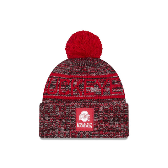 Ohio State Buckeyes Cold Weather Pom Knit Hat - New Era Cap