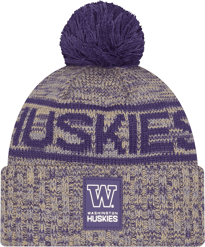 Washington Huskies Cold Weather Pom Knit Hat