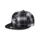 Chicago White Sox Black and White Plaid Retro Crown 9FIFTY Snapback Hat