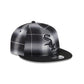 Chicago White Sox Black and White Plaid Retro Crown 9FIFTY Snapback Hat