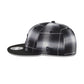Chicago Cubs Black and White Plaid Retro Crown 9FIFTY Snapback Hat