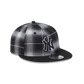 New York Yankees Black and White Plaid Retro Crown 9FIFTY Snapback Hat