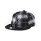 Atlanta Braves Black and White Plaid Retro Crown 9FIFTY Snapback Hat