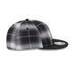 Atlanta Braves Black and White Plaid Retro Crown 9FIFTY Snapback Hat