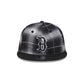 Boston Red Sox Black and White Plaid Retro Crown 9FIFTY Snapback Hat