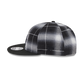 Los Angeles Dodgers Black and White Plaid Retro Crown 9FIFTY Snapback Hat