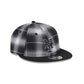 New York Mets Black and White Plaid Retro Crown 9FIFTY Snapback Hat