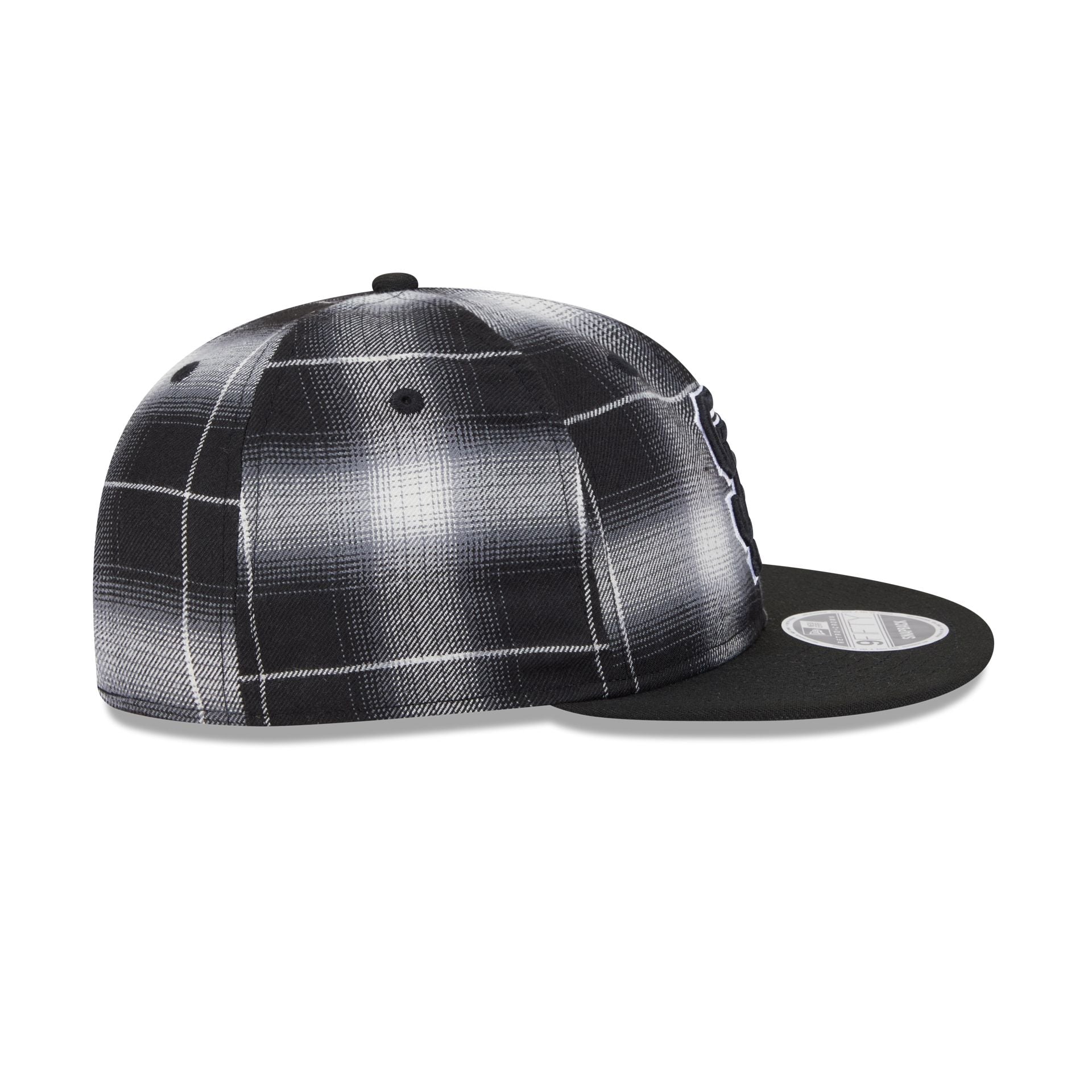 San Francisco Giants Black and White Plaid Retro Crown 9FIFTY