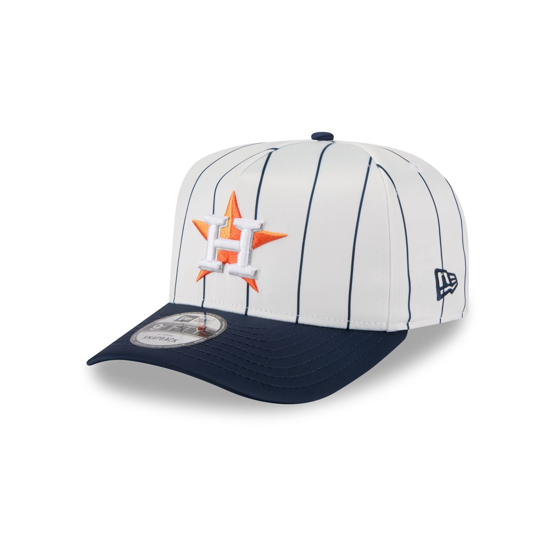 Houston Astros Satin Pinstripe 9FIFTY A-Frame Snapback Hat