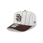 San Diego Padres Satin Pinstripe 9FIFTY A-Frame Snapback Hat