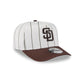 San Diego Padres Satin Pinstripe 9FIFTY A-Frame Snapback Hat