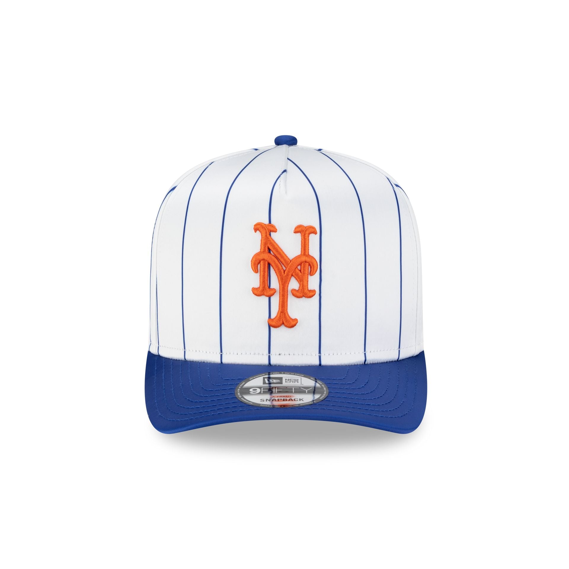 New York Mets Satin Pinstripe 9FIFTY A-Frame Snapback Hat – New