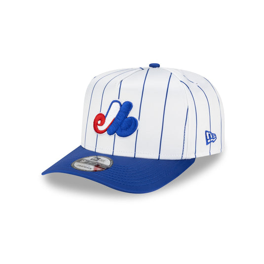 Montreal Expos Satin Pinstripe 9FIFTY A-Frame Snapback Hat - New Era Cap