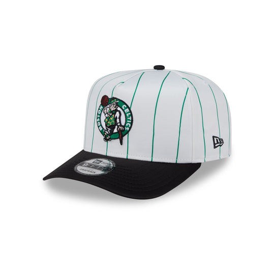 Boston Celtics Satin Pinstripe 9FIFTY A-Frame Snapback Hat - New Era Cap