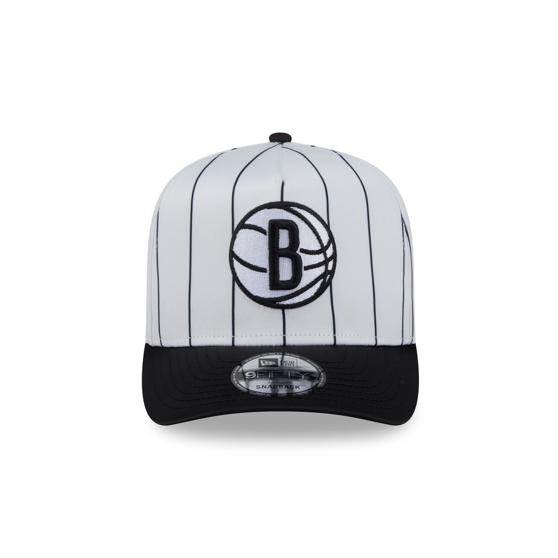 Brooklyn Nets Satin Pinstripe 9FIFTY A-Frame Snapback Hat
