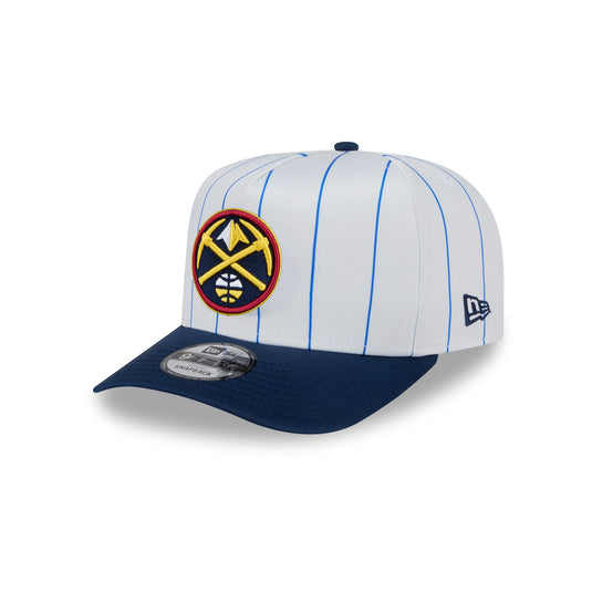 Denver Nuggets Satin Pinstripe 9FIFTY A-Frame Snapback Hat - New Era Cap